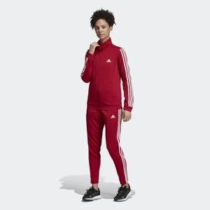 Maroon Adidas tracksuit